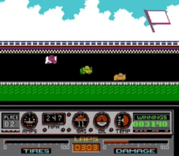 Days of Thunder (USA) (Proto) screen shot game playing